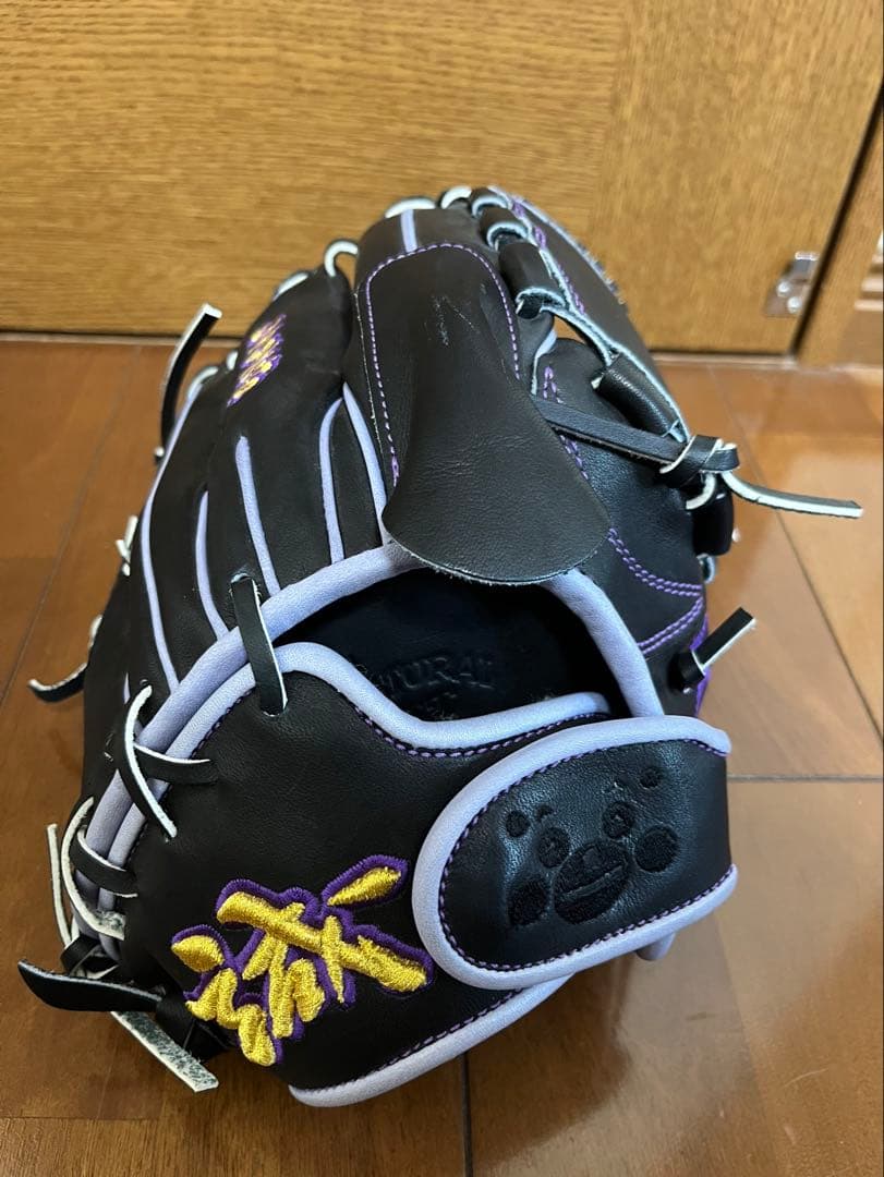MAKOTO 硬式野球グローブ 黒/紫