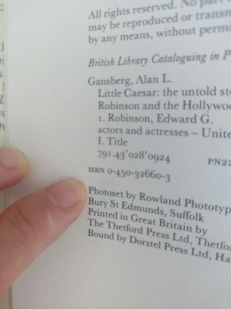 リトル・シーザーLittle Caesar Edward G. Robinson