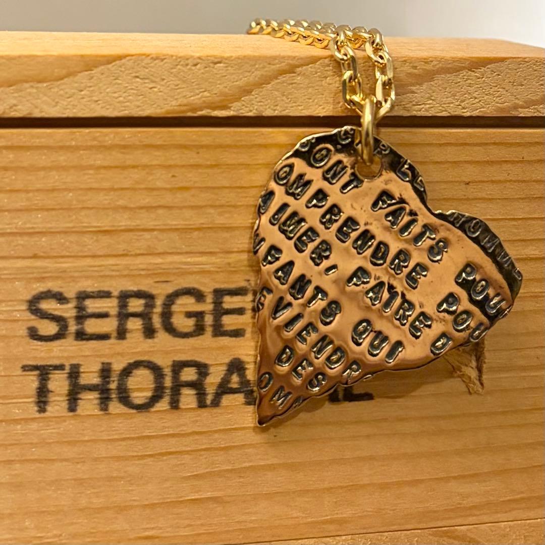 SERGE THORAVAL　愛の詩集　ゴールド　ネックレス　ハート