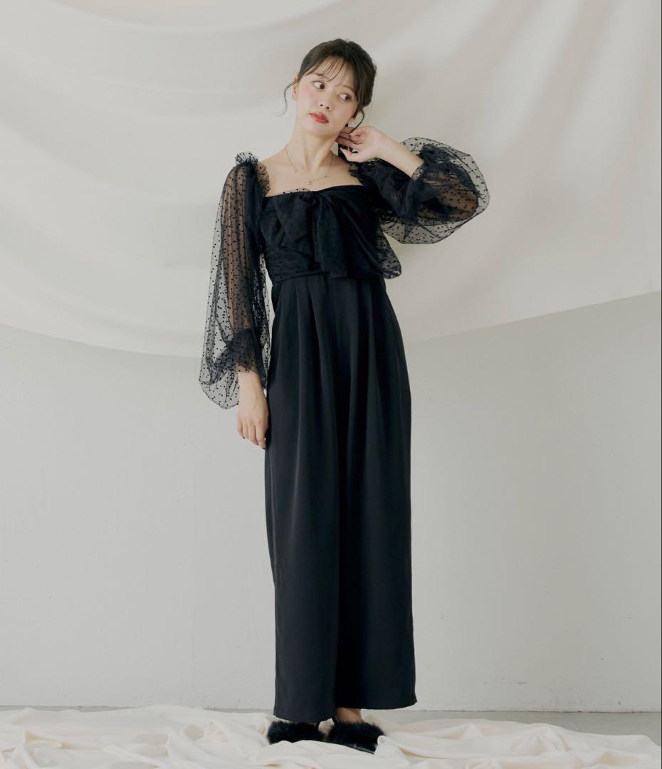 【SALON byChico】フロントリボンドッキングコンビネゾン/オケージョン