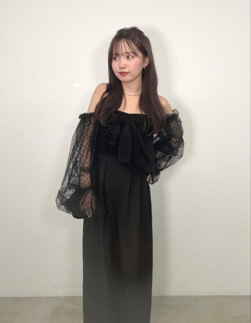 【SALON byChico】フロントリボンドッキングコンビネゾン/オケージョン