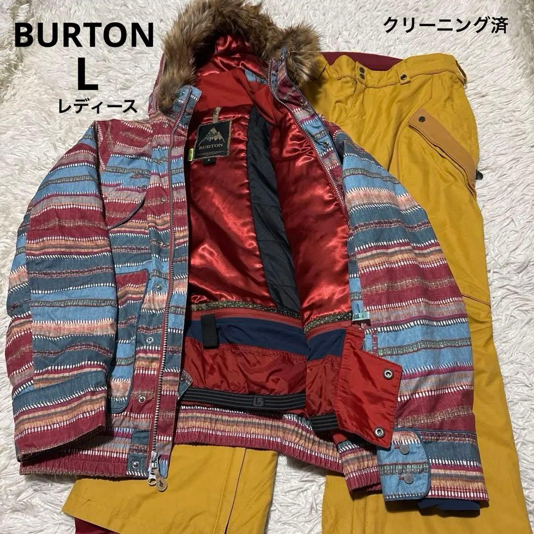 BURTON バートン スノボ ウェア L レディース マルチカラー ネイティブ