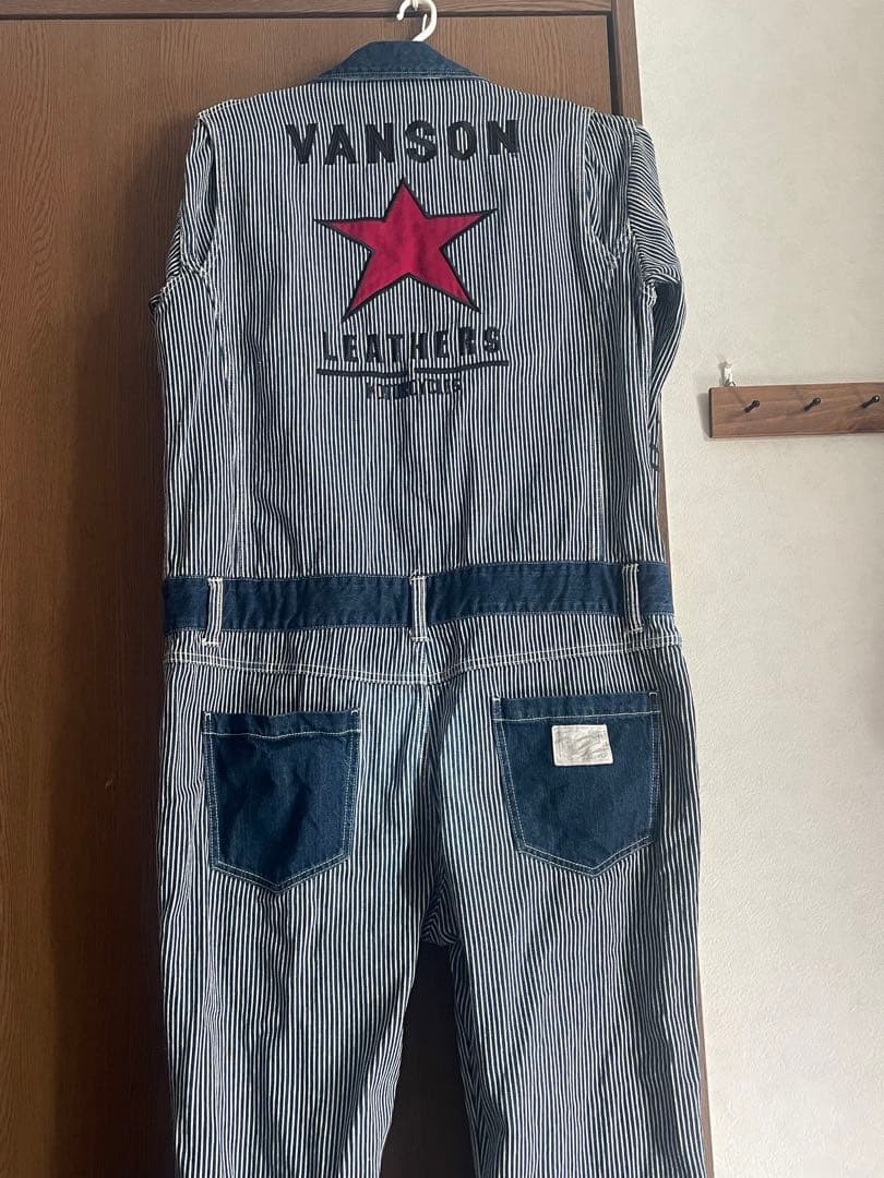 D*A様 VANSON ストライプ オーバーオール