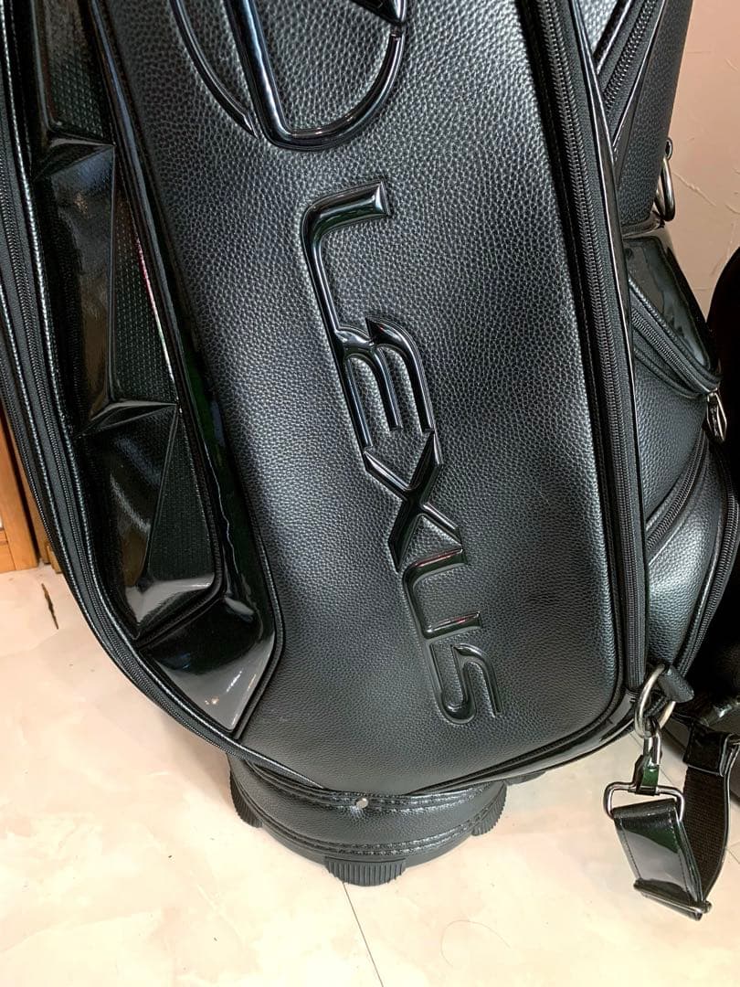 希少　完売　レクサス　LEXUS ブラック　3眼　キャディバッグ　カーボン　合皮