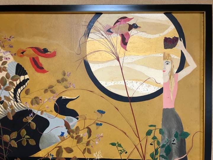 旅立ちの時★アクリル画★50号★額付き