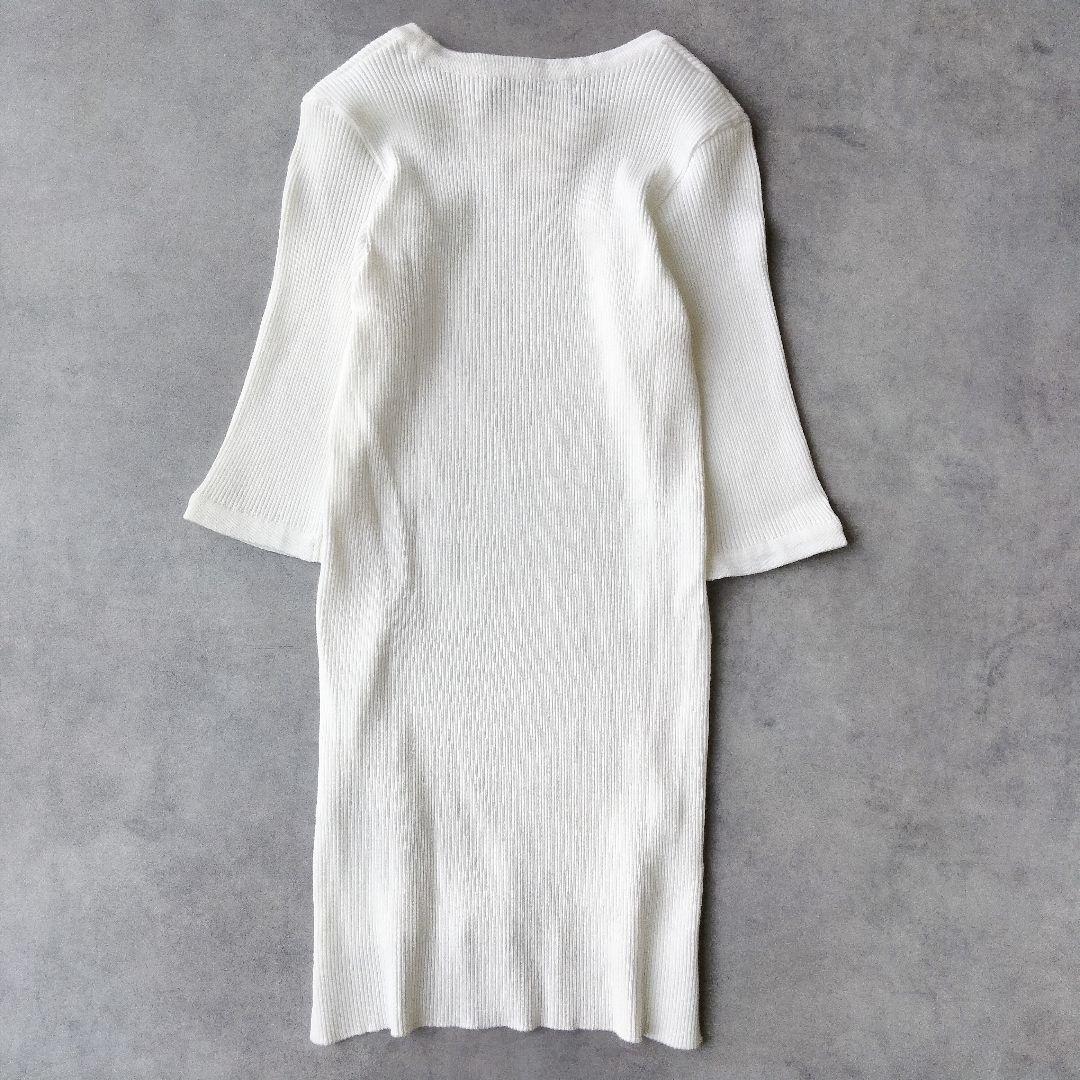 新品タグ付　オーラリー GIZA HIGH GAUGE RIB KNIT TEE