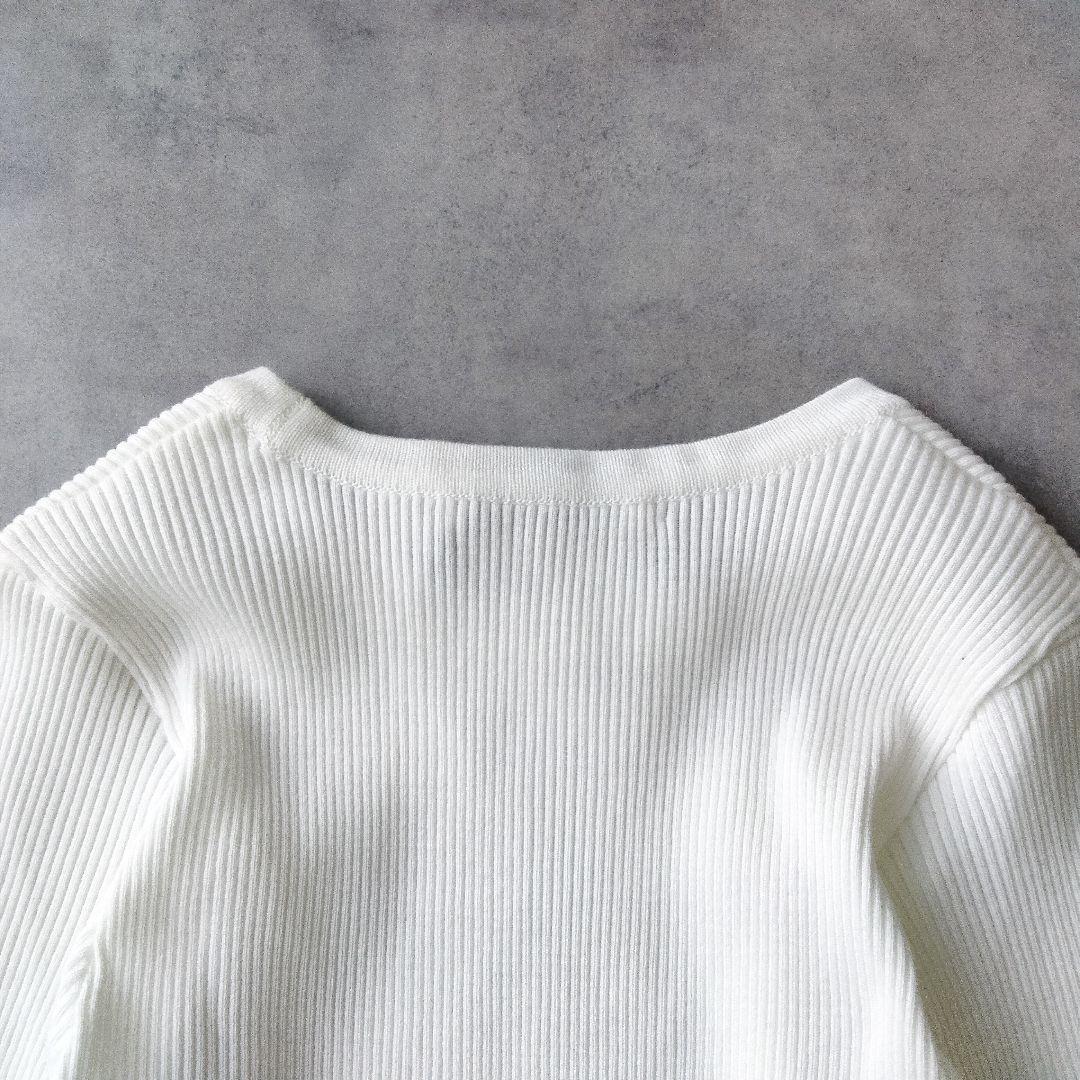 新品タグ付　オーラリー GIZA HIGH GAUGE RIB KNIT TEE