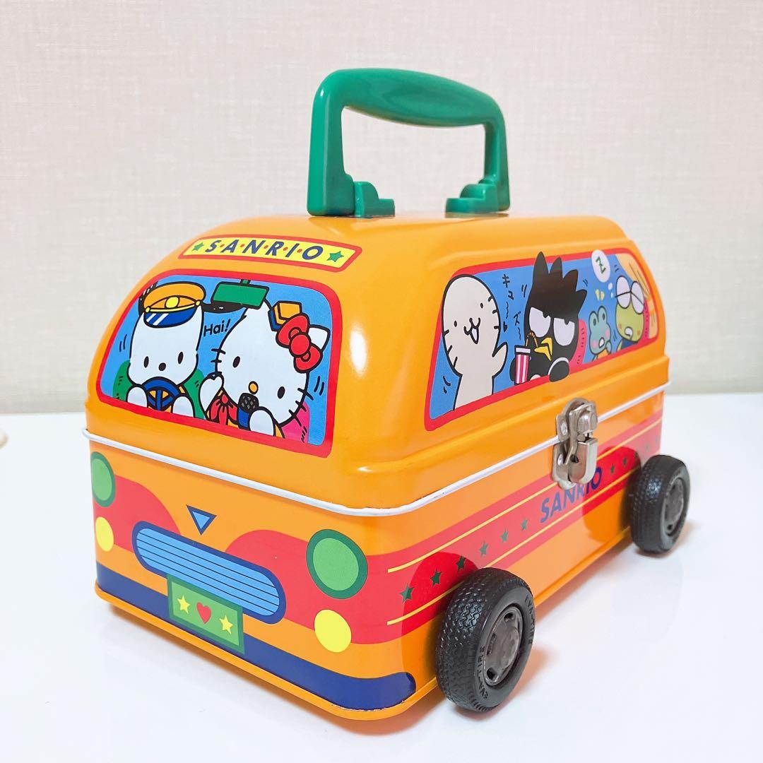 激レア⭐️レトロ 1996年 サンリオわくわくおでかけなかよしバス ブリキ缶 車