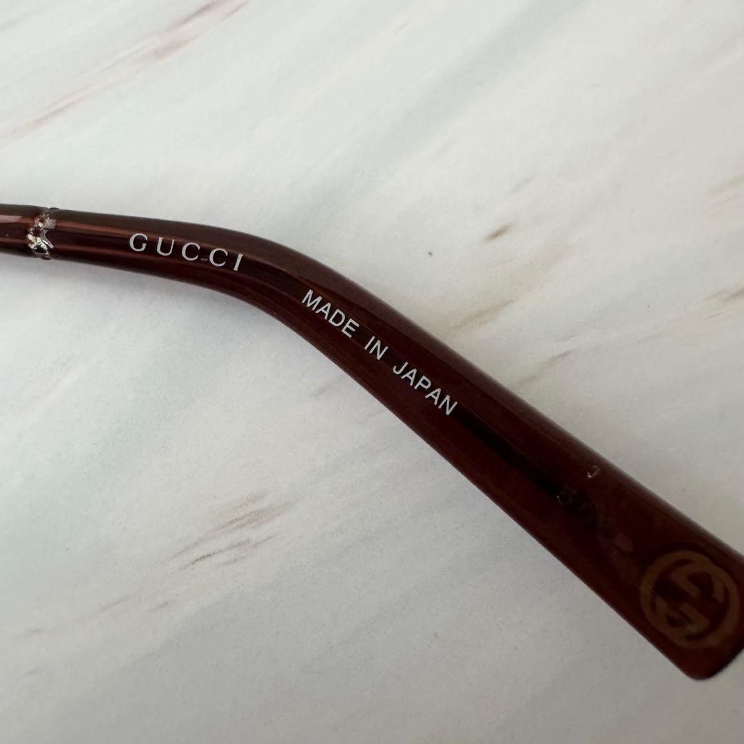 【グッチ】サングラス メガネ バンブー GG-8502J ピンク系