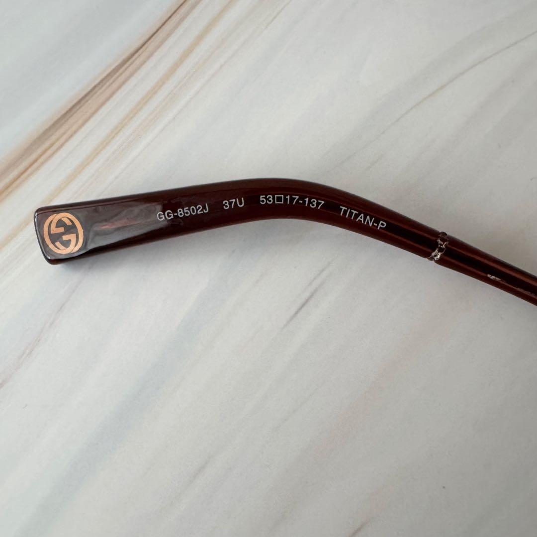 【グッチ】サングラス メガネ バンブー GG-8502J ピンク系