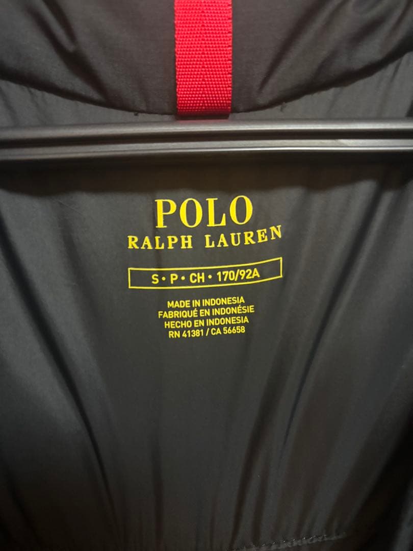 ポロラルフローレン Ralph Lauren ダウンベスト ブラック 黒 S