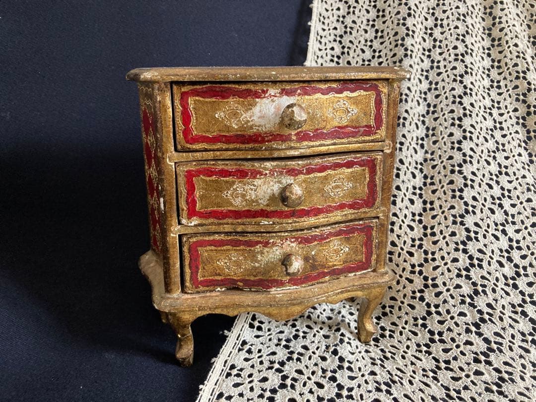 フランスアンティーク 猫脚 ミニチェスト