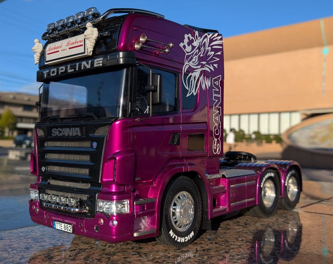 1/14 スカニア フルオペ カメラ付 タミヤ トレーラー ビッグトラック