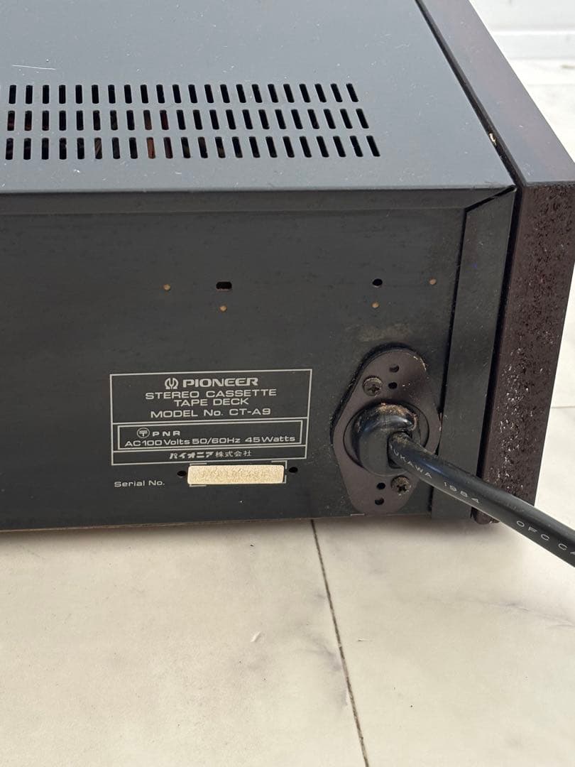 ラジオ・コンポ PIONEER STEREOCASSETTE TAPE DECK CT-A9