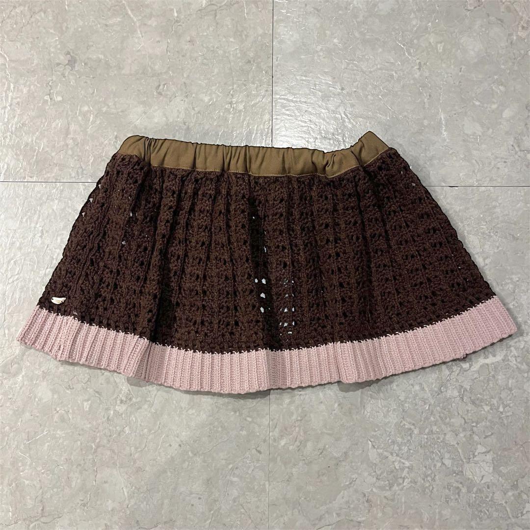 【新品未使用】COYSEIO ニットミニスカート ブラウン