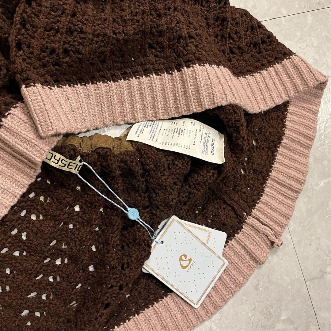 【新品未使用】COYSEIO ニットミニスカート ブラウン