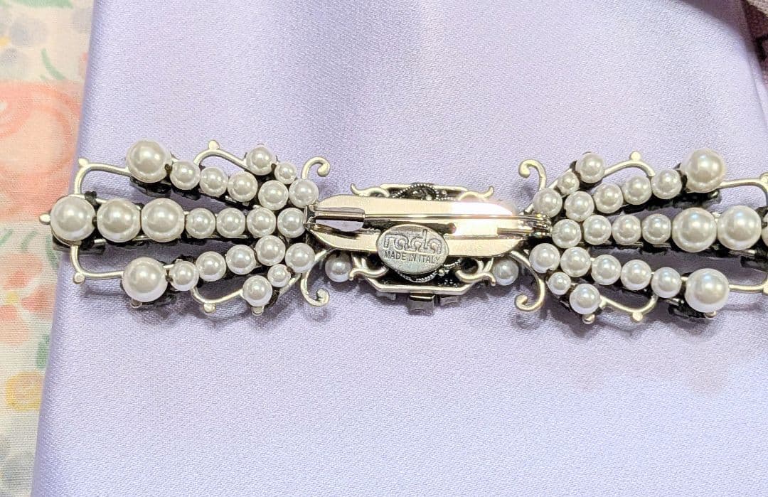 イエナ　RADA　ビジューロングブローチ パール 美品