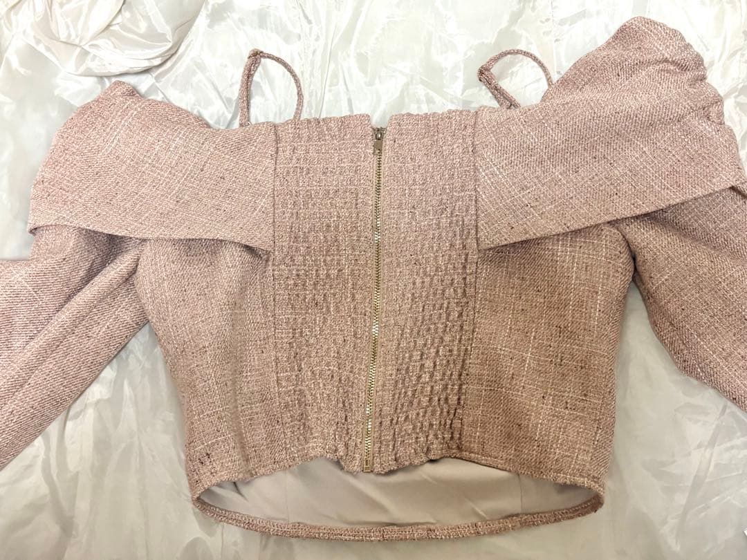 リップサービス LIP SERVICE オフショル リボン ピンク