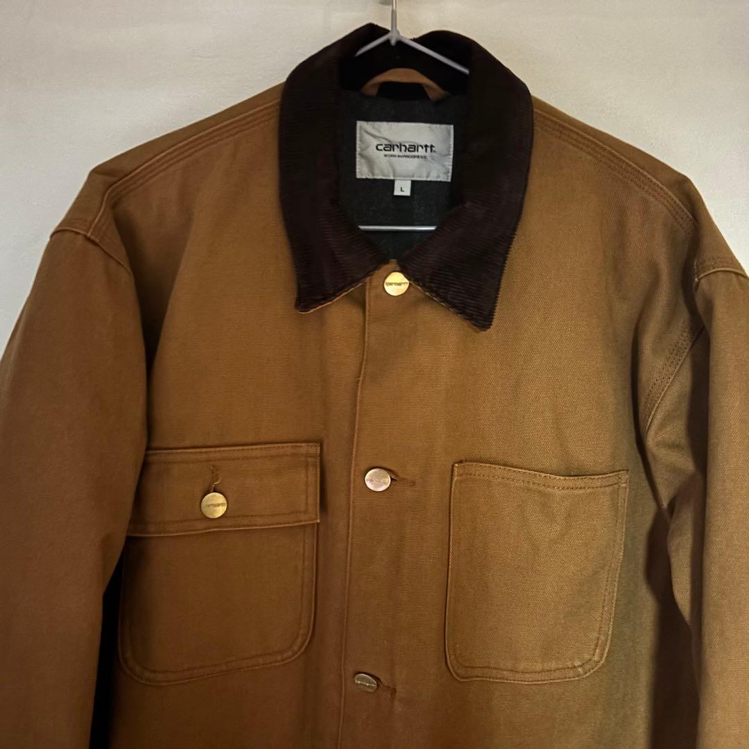古着Carhartt ブラウン カバーオール　カーハート　ミシガンチョアコート