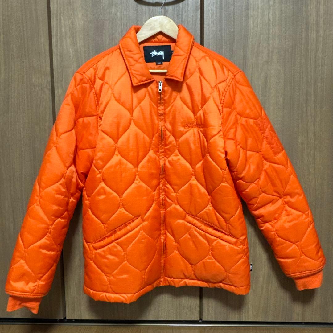 STUSSY ステューシー 刺繍キルティングジャケット ブルゾン
