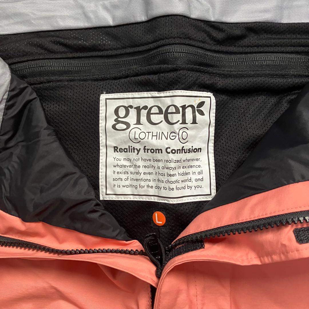 未使用　グリーンクロージング　オガジャケット　ビブパンツ　スノボウェア　上下　L