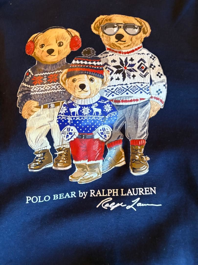 激レア　日本未販売　ポロラルフローレン　ポロベアファミリーパーカー160