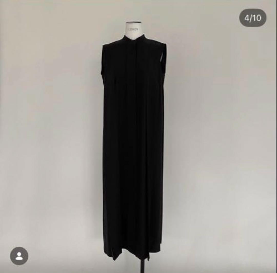 [新品未使用]LOHENローヘン　ワイドプリーツ２wayワンピース ブラック