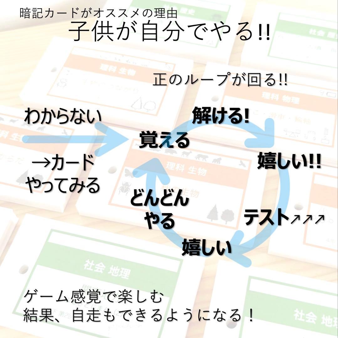 中学受験 暗記カード【4年上 社会・理科 1-4回】組分けテスト対策 予シリ