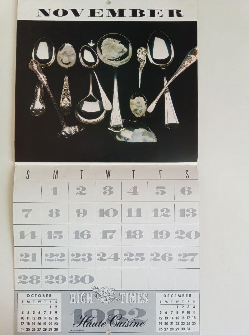 80s/VINTAGE/82年−HIGHT−TIMES/CALENDAR。