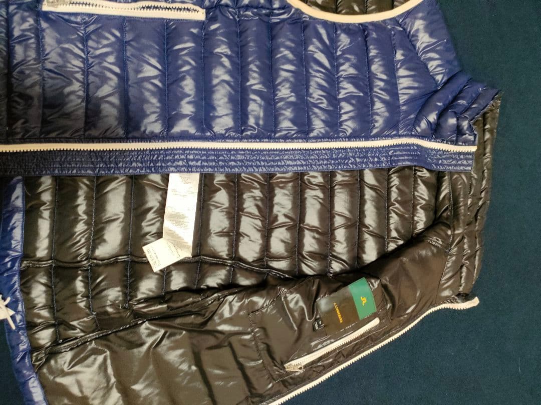 J.LINDEBERG ダウンベスト　ネイビー　S-M相当　ゴルフ