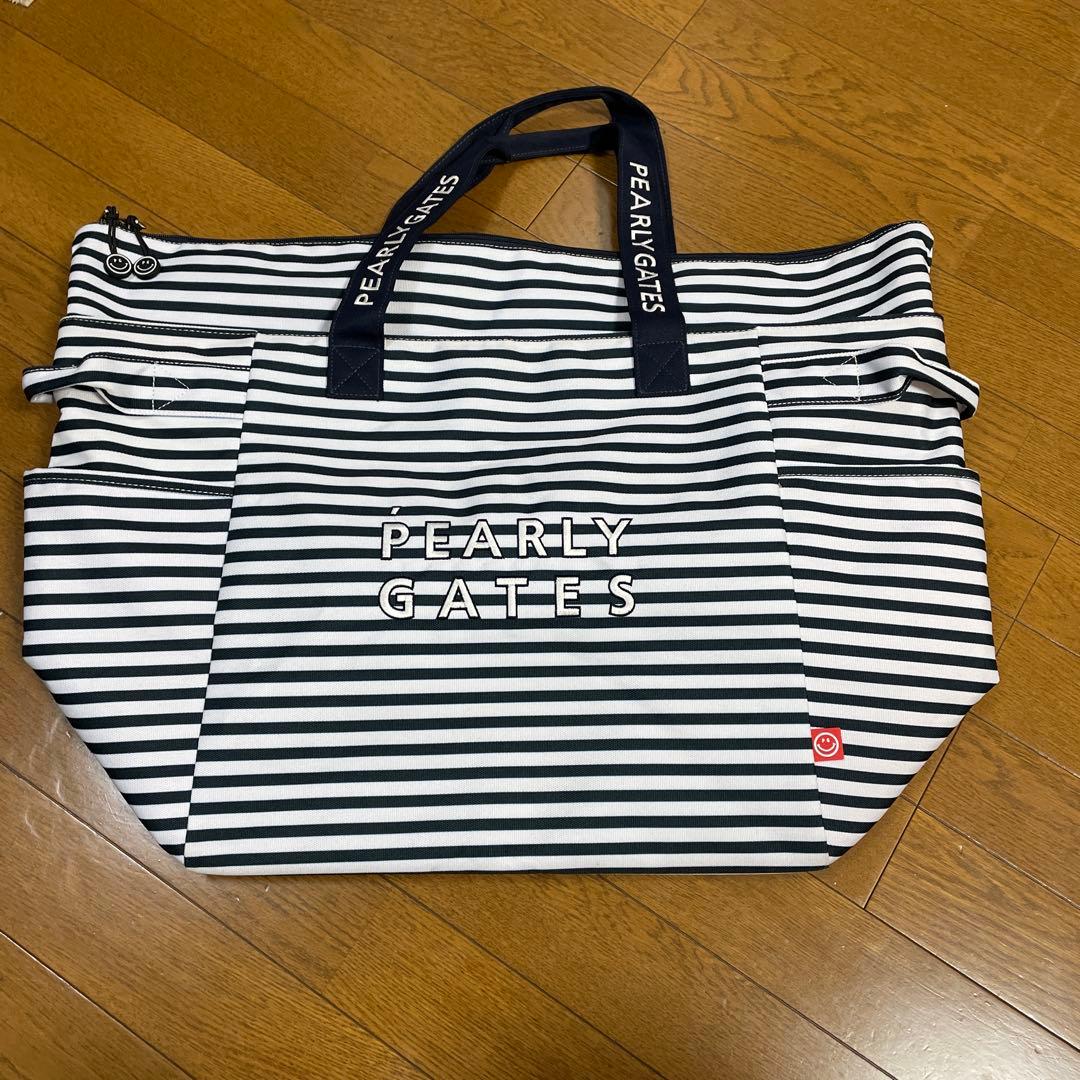PEARLY GATES ストライプトートバッグ