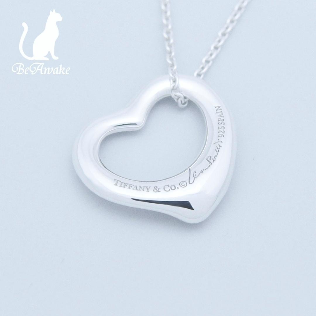 【新品仕上げ済】ティファニー オープンハート ペンダント ネックレス Sサイズ