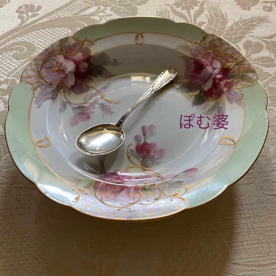 【フランス／ピュイフォルカ】純銀／アイスクリームスプーン「ポンパドール」D