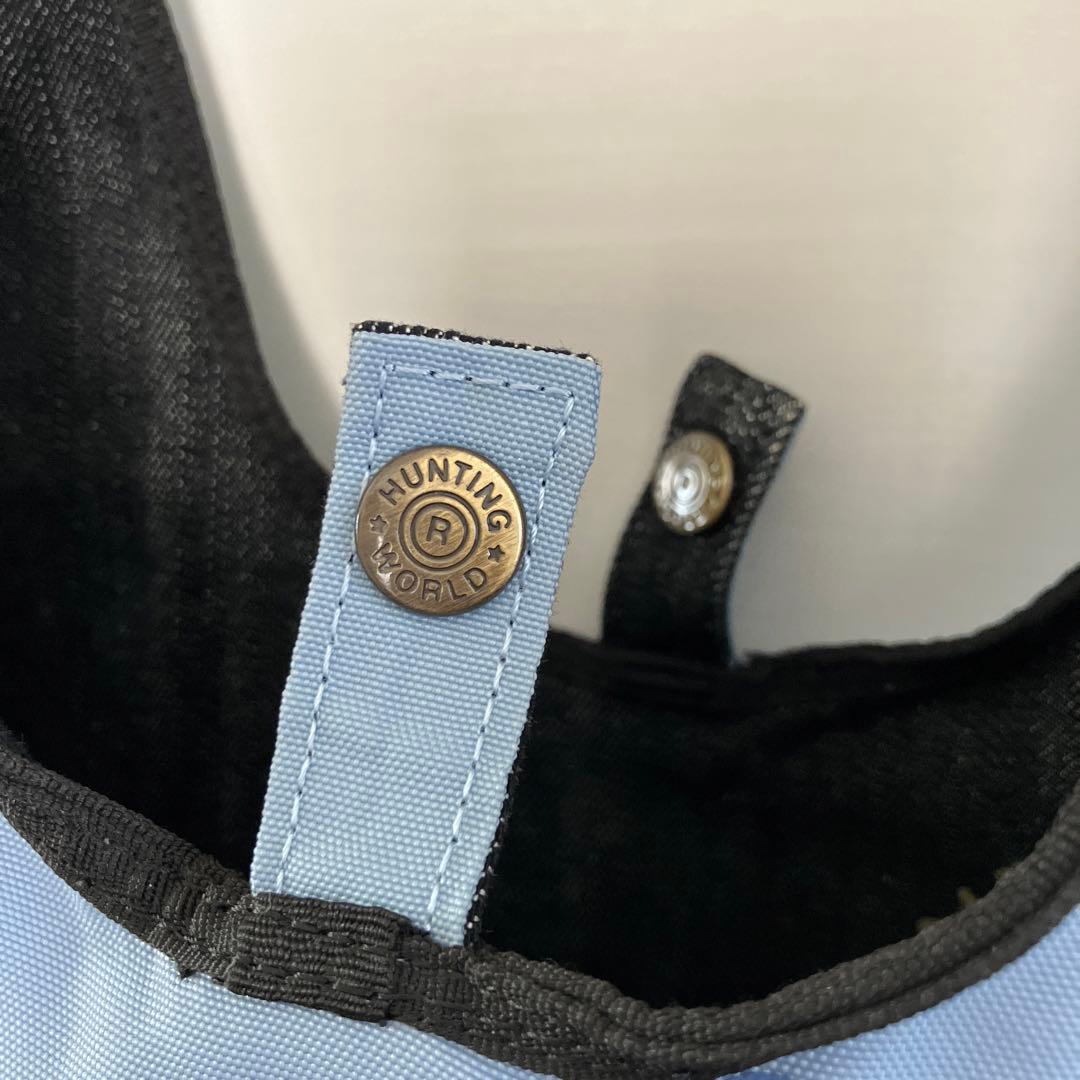 〈美品〉ハンティングワールド　リバーシブル　デニム　ショルダーバッグ　ボルネオ