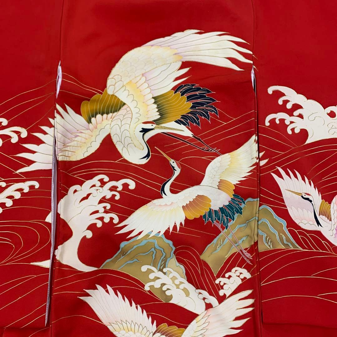 KOTE2　新品　最高級正絹産着京友禅手描き美術、特撰多色金刺繍入り、