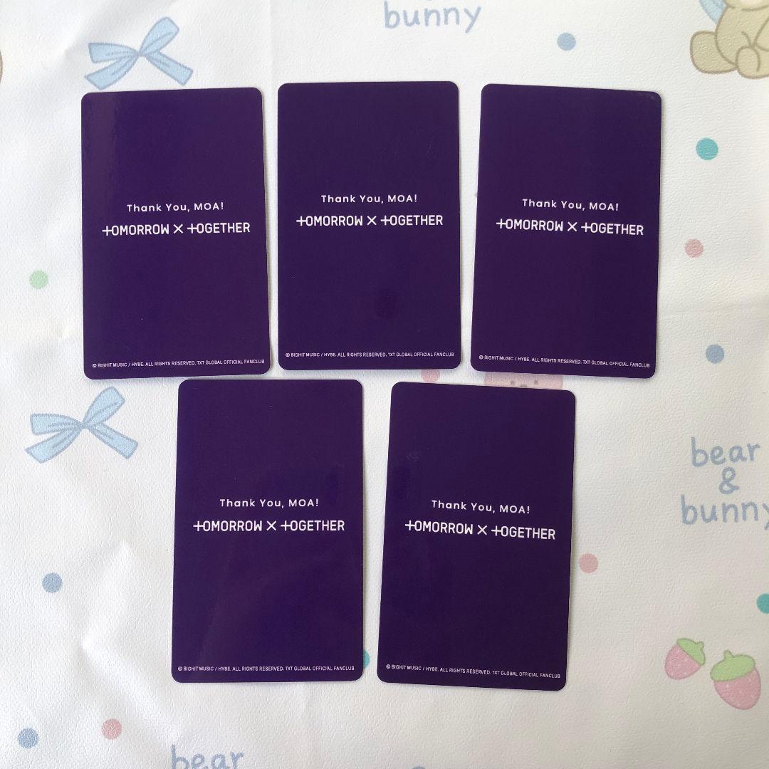 TXT 2024 MOA membership FC アンケ一ト当選5枚 トレカ