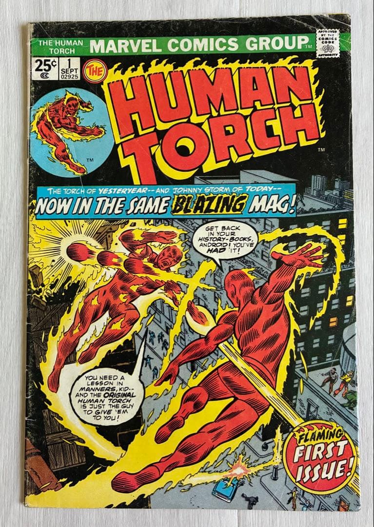 アメコミ Human torch #1 ファンタスティックフォー FF リーフ
