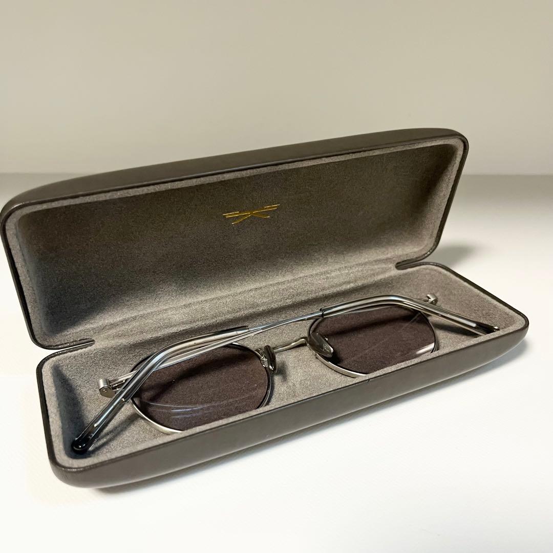 美品 kearny blake サングラス ライトグレーレンズ ラウンド