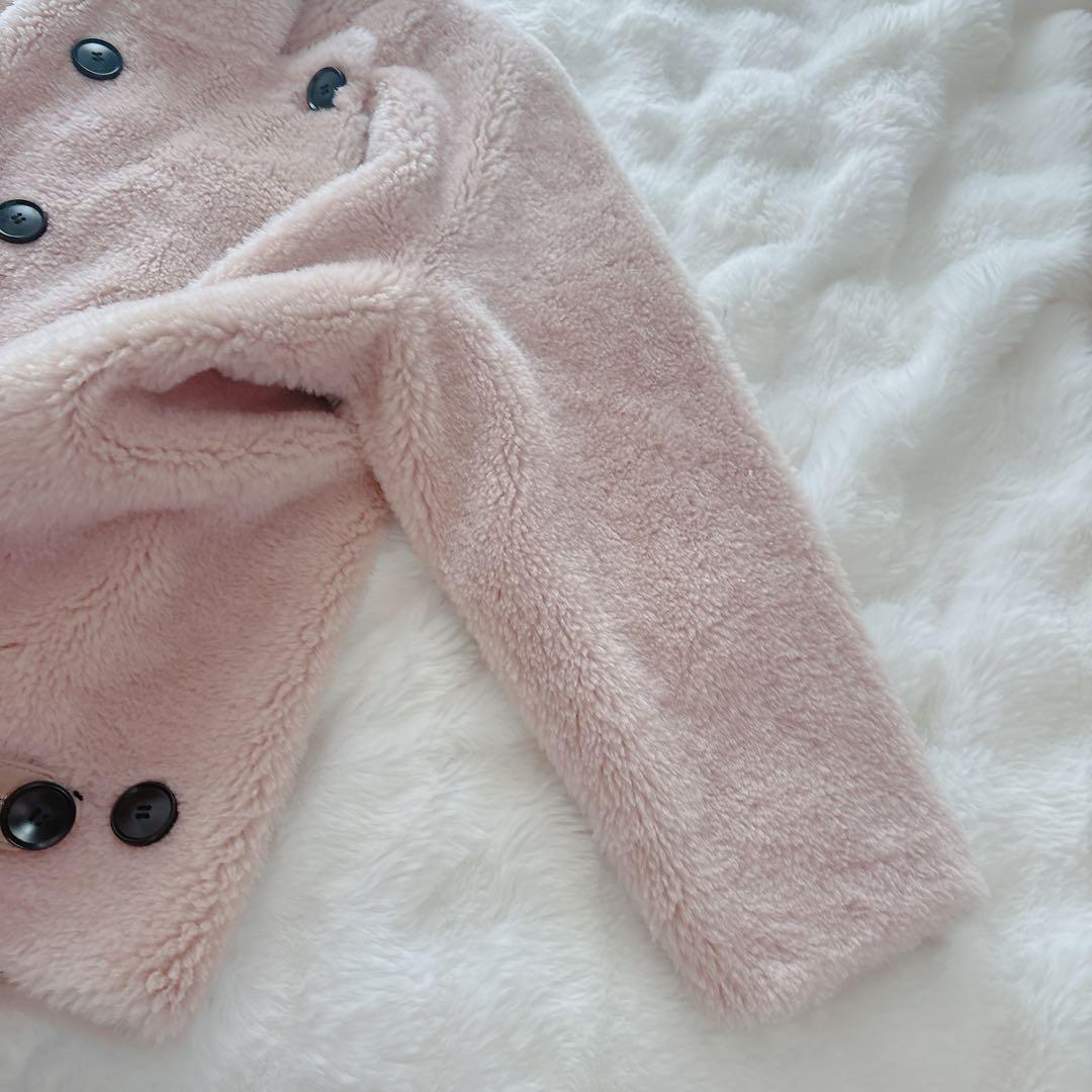 【新品未使用】LAULEN B3 ボアジャケット スタンドカラーファーコート M