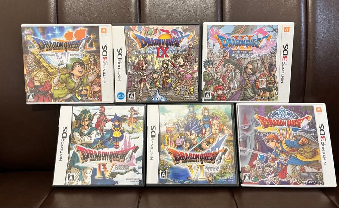 3DS DSドラゴンクエストIV VI IX Ⅶ Ⅷ Ⅺ 6本　箱説明書付き