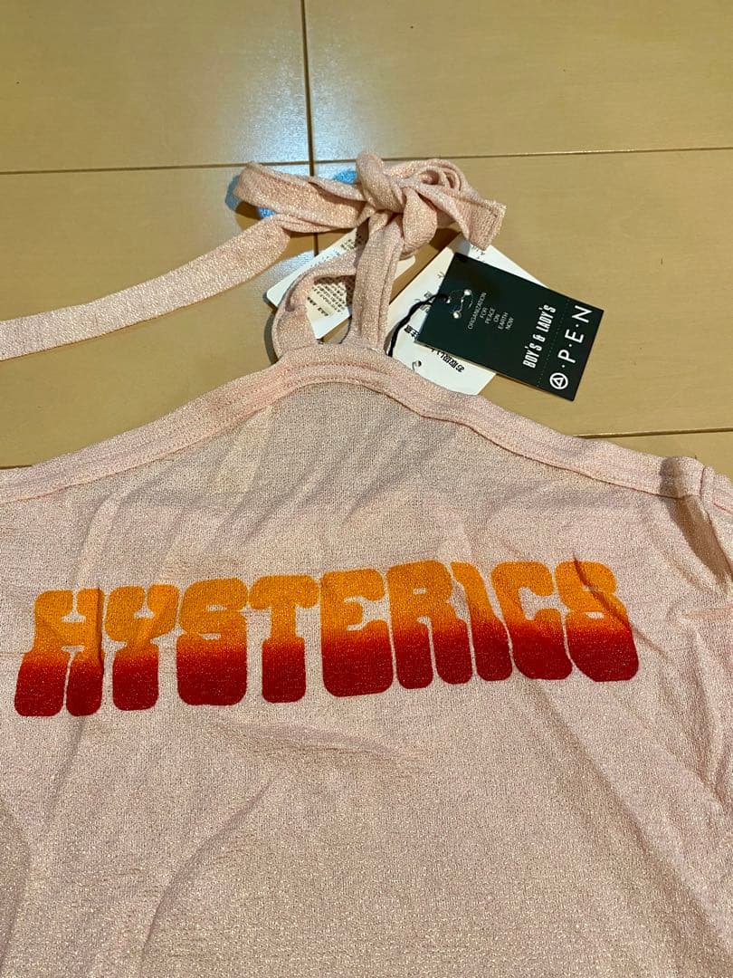 新品　初期　ヒステリックグラマー '90 シアーラメ　ロゴ　キャミソール　Y2K