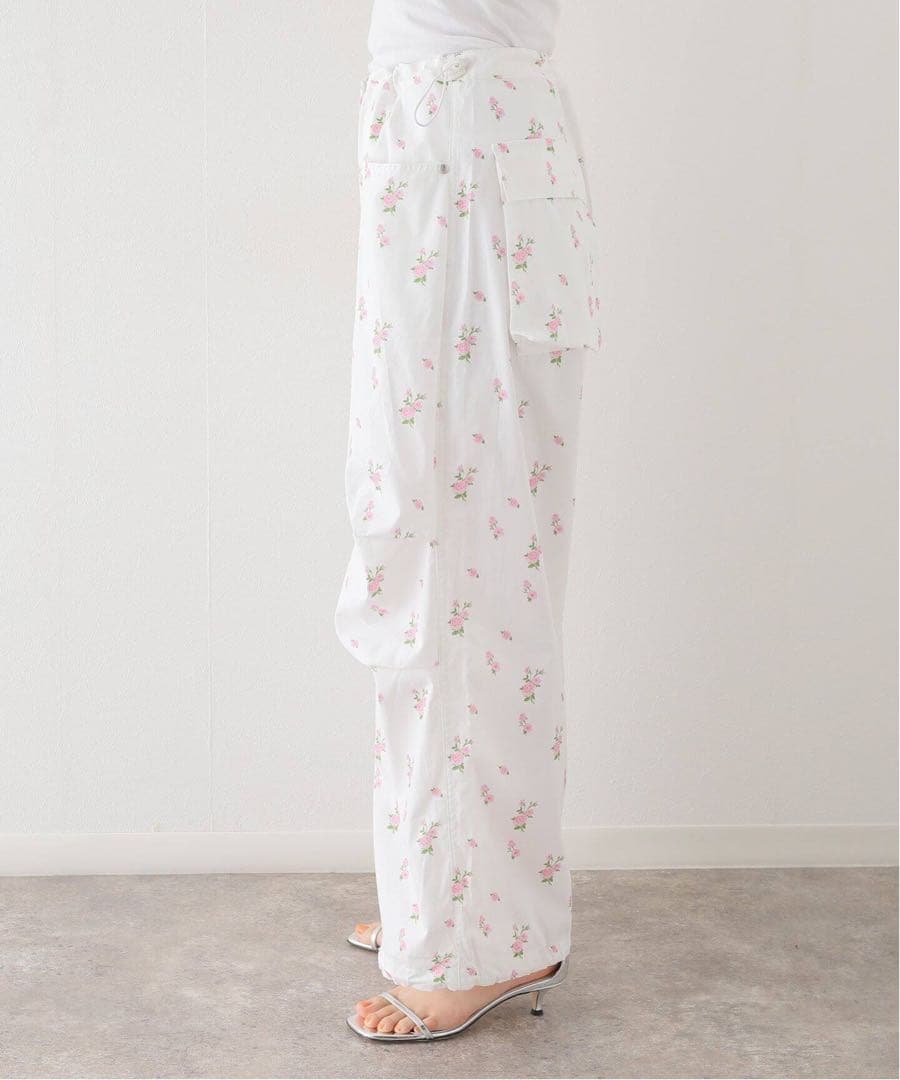 OPENYY 花柄パラシュートパンツ