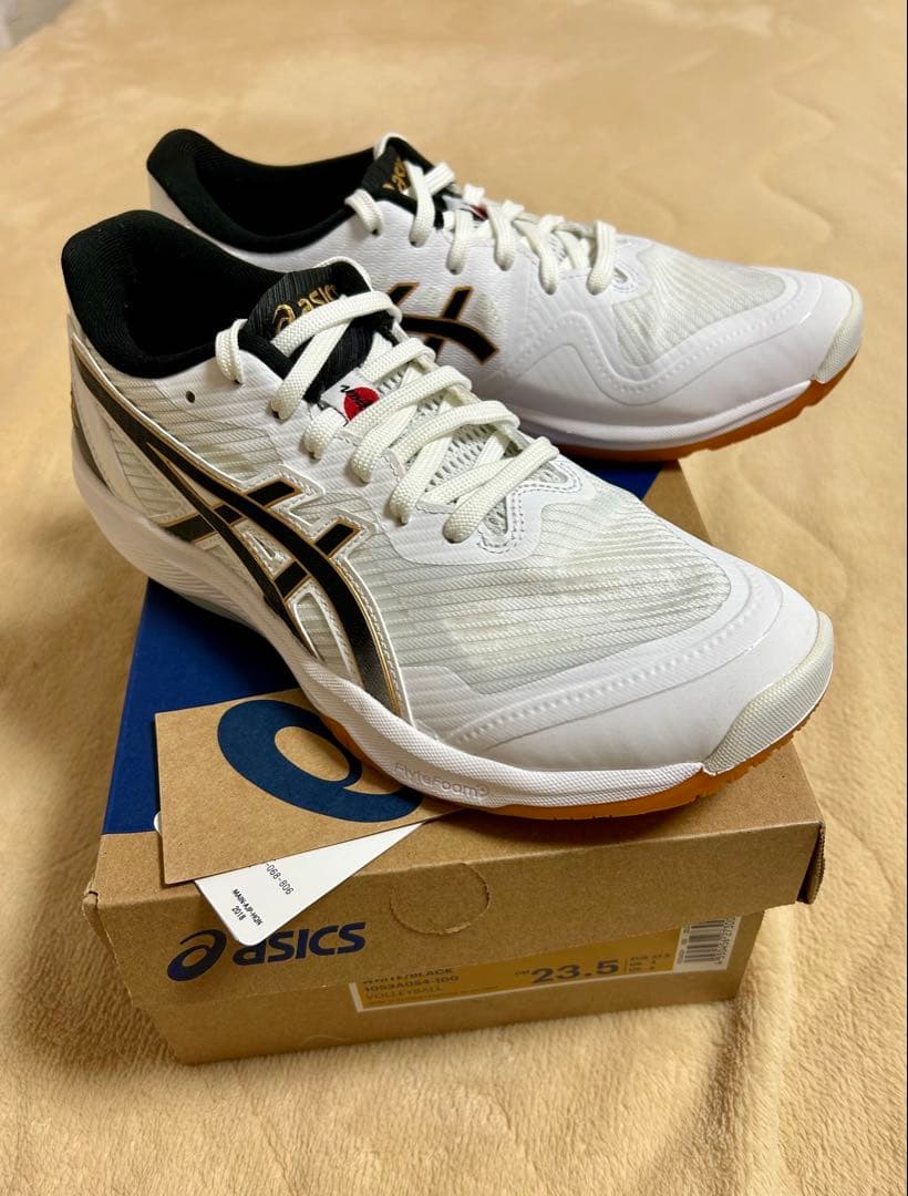 ASICS バレーボール-卓球シューズ 23.5cm ホワイト