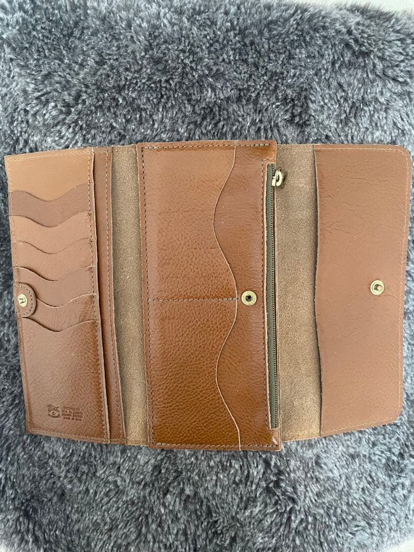 IL BISONTE 長財布 オリーブ　保存袋付き