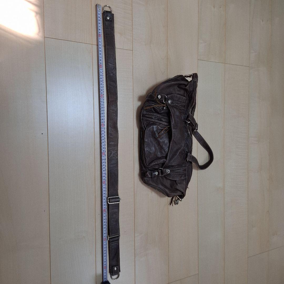 「激レア」「希少」「馬革」　TORNADO MART　ブラウン ショルダーバッグ