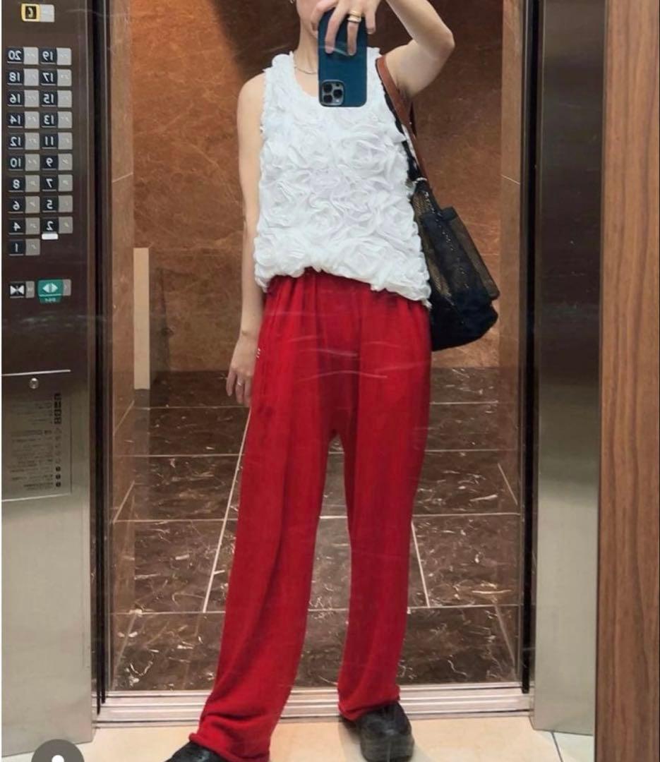 エクストリームカシミヤ judo パンツ 赤　完売