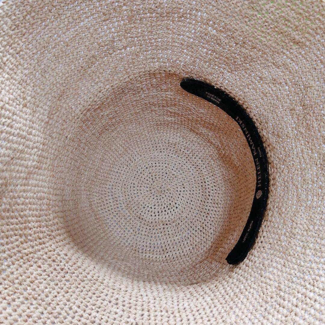 HELEN KAMINSKI　ラフィアハット　リボン付き