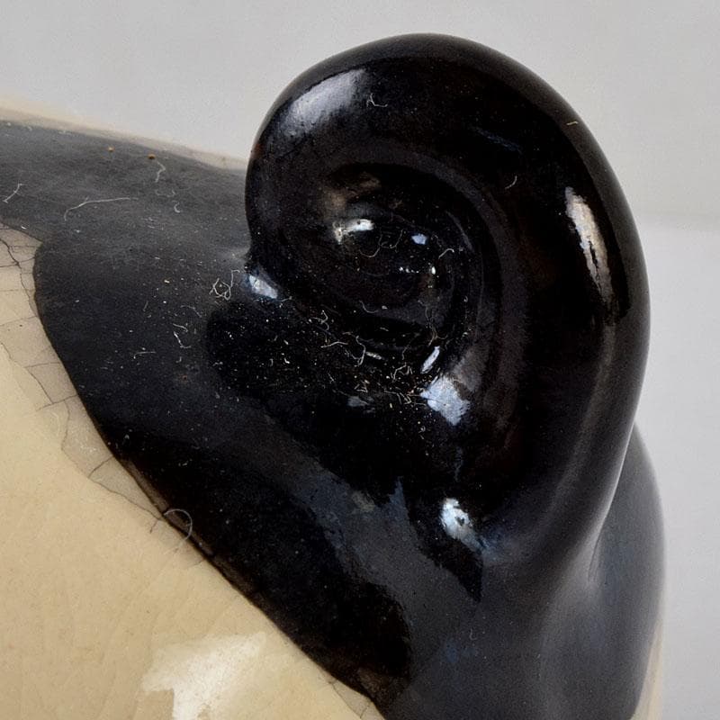 京焼　伊東陶山作　犬張子　お伽犬　置物　縁起物　共布共箱　C　8781