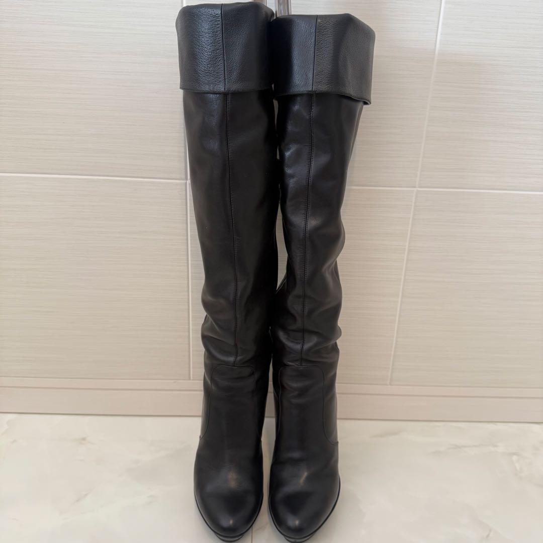 POOL SIDE 2wayブラックニーハイブーツ 25センチ