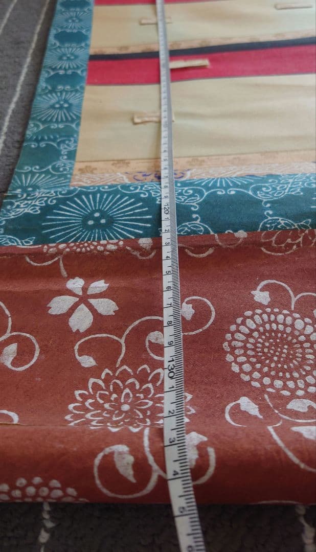 「押し絵雛の掛軸」内裏雛と三人官女と五人囃子